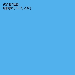 #51B1ED - Picton Blue Color Image