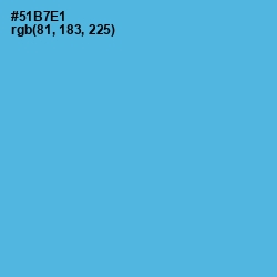 #51B7E1 - Picton Blue Color Image