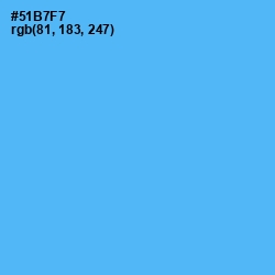 #51B7F7 - Picton Blue Color Image