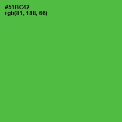 #51BC42 - Chateau Green Color Image