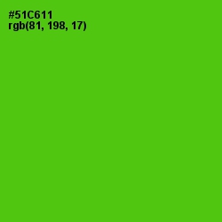 #51C611 - Bright Green Color Image