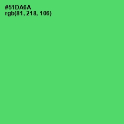 #51DA6A - Emerald Color Image