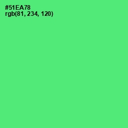 #51EA78 - Emerald Color Image