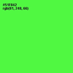 #51F842 - Screamin' Green Color Image