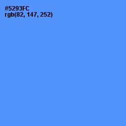 #5293FC - Cornflower Blue Color Image