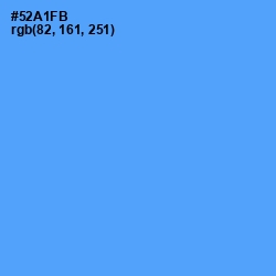 #52A1FB - Picton Blue Color Image