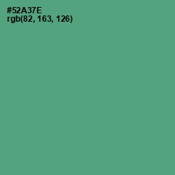 #52A37E - Aqua Forest Color Image