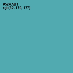 #52AAB1 - Tradewind Color Image