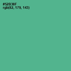 #52B38F - Breaker Bay Color Image