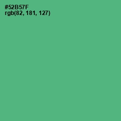 #52B57F - Aqua Forest Color Image