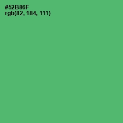 #52B86F - Aqua Forest Color Image