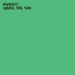 #52BA7C - Aqua Forest Color Image