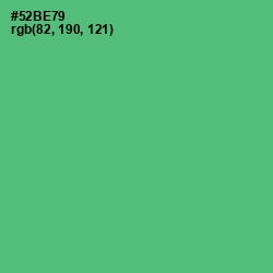 #52BE79 - Ocean Green Color Image