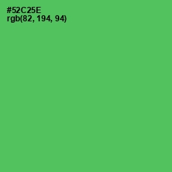 #52C25E - Emerald Color Image