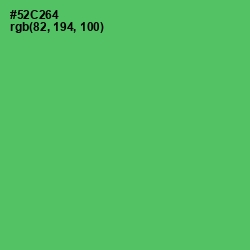 #52C264 - Emerald Color Image