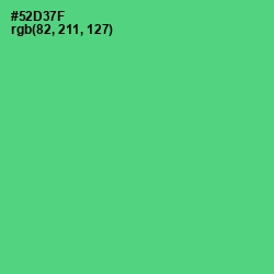 #52D37F - Emerald Color Image