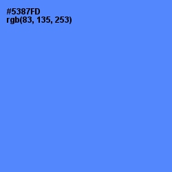 #5387FD - Cornflower Blue Color Image