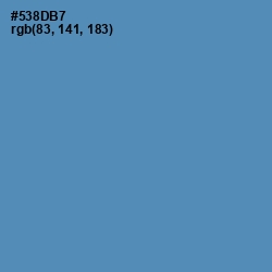 #538DB7 - Hippie Blue Color Image