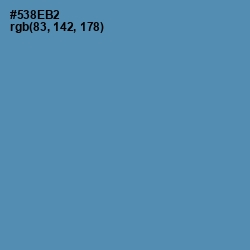 #538EB2 - Hippie Blue Color Image