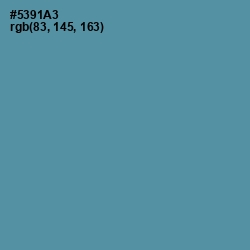#5391A3 - Hippie Blue Color Image