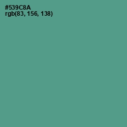 #539C8A - Smalt Blue Color Image