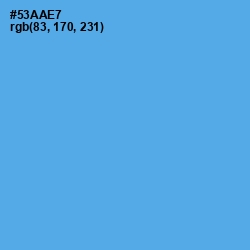 #53AAE7 - Picton Blue Color Image