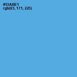 #53ABE1 - Picton Blue Color Image