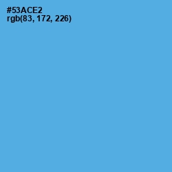 #53ACE2 - Picton Blue Color Image