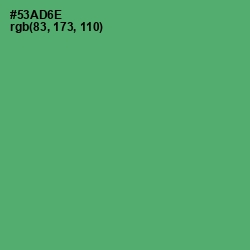 #53AD6E - Aqua Forest Color Image