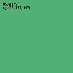 #53B175 - Aqua Forest Color Image