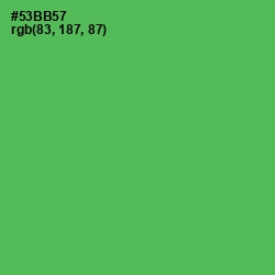 #53BB57 - Fern Color Image