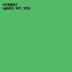 #53BB67 - Chateau Green Color Image