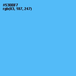 #53BBF7 - Picton Blue Color Image