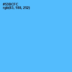 #53BCFC - Picton Blue Color Image