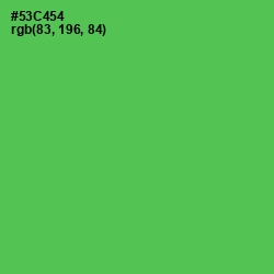 #53C454 - Emerald Color Image