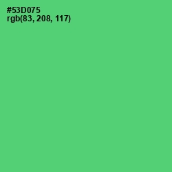 #53D075 - Emerald Color Image