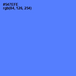 #547EFE - Royal Blue Color Image