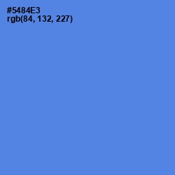 #5484E3 - Havelock Blue Color Image