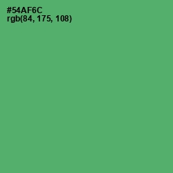 #54AF6C - Aqua Forest Color Image