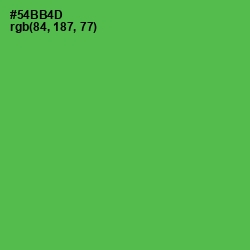 #54BB4D - Chateau Green Color Image