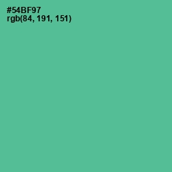 #54BF97 - Breaker Bay Color Image