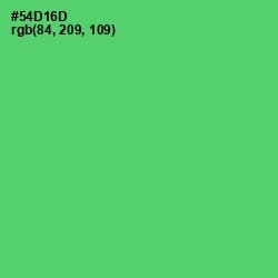 #54D16D - Emerald Color Image