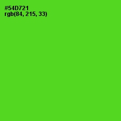 #54D721 - Bright Green Color Image