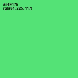 #54E175 - Emerald Color Image