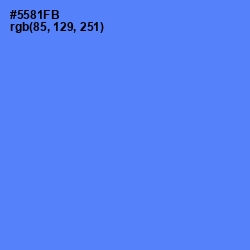 #5581FB - Cornflower Blue Color Image