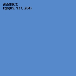 #5589CC - Havelock Blue Color Image