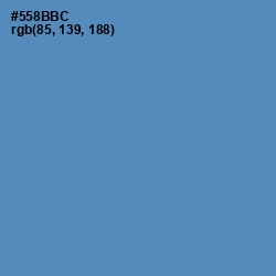 #558BBC - Steel Blue Color Image