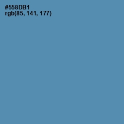 #558DB1 - Hippie Blue Color Image