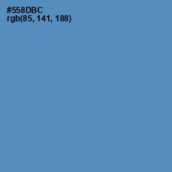 #558DBC - Hippie Blue Color Image