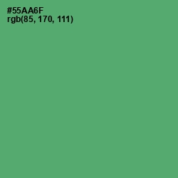 #55AA6F - Aqua Forest Color Image